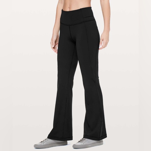 lululemon athletica Pants - lululemon athletica Black groove  Pants